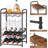Jaydalin 8 Bottle Floor Wine Bottle & Glass Rack in Brown