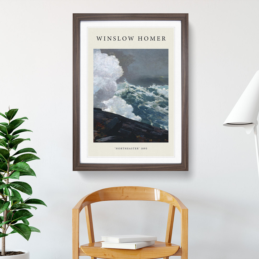 Northeaster by Winslow Homer - Picture Frame Painting