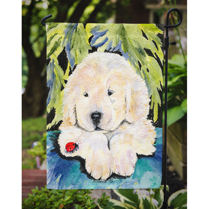 Drapeau de jardin 2 côtés golden retriever