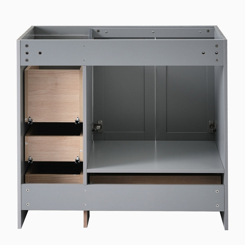 Base de meuble-lavabo simple 35,00 po seulement, Gris