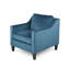 Fauteuil club en velours bleu-2139782905