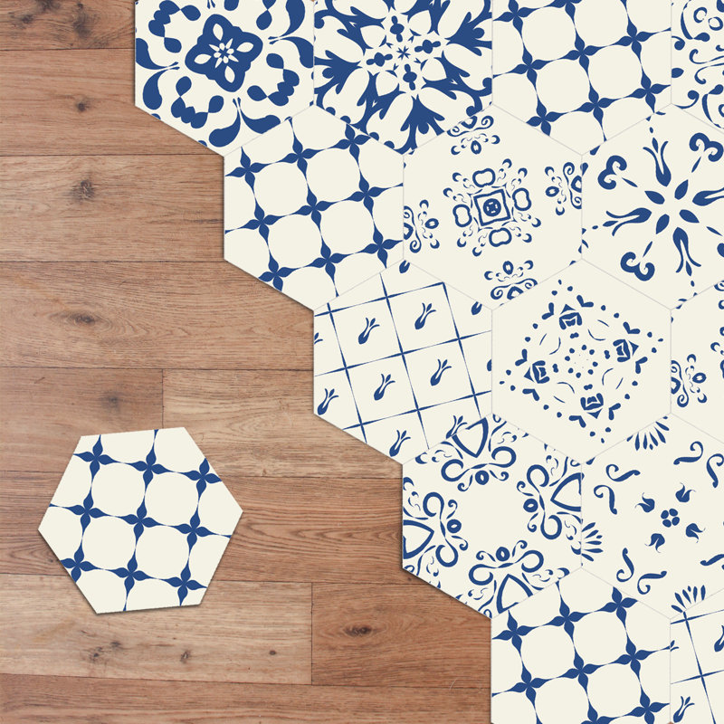 20cm W x 23cm L PVC Peel and Stick Mosaic Tile