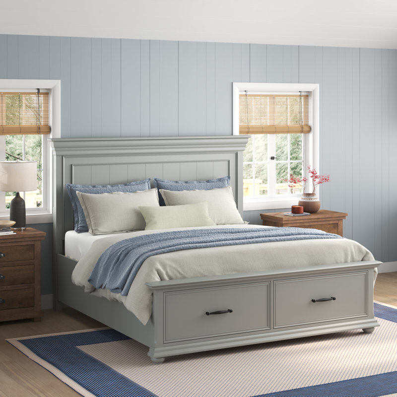 Amarilis Metal Platform Storage Bed, King