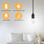 Cordon de suspension pour lanterne suspendue simple de 15 pi avec 6 ampoules E26, avec interrupteur marche / arrêt (ampoule non incluse), noir