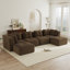 153" Modern U-Shaped Modular Sectional Sofa-128940774