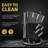 8 Pieces Gold Knife Set With Block Rod-Sharpener