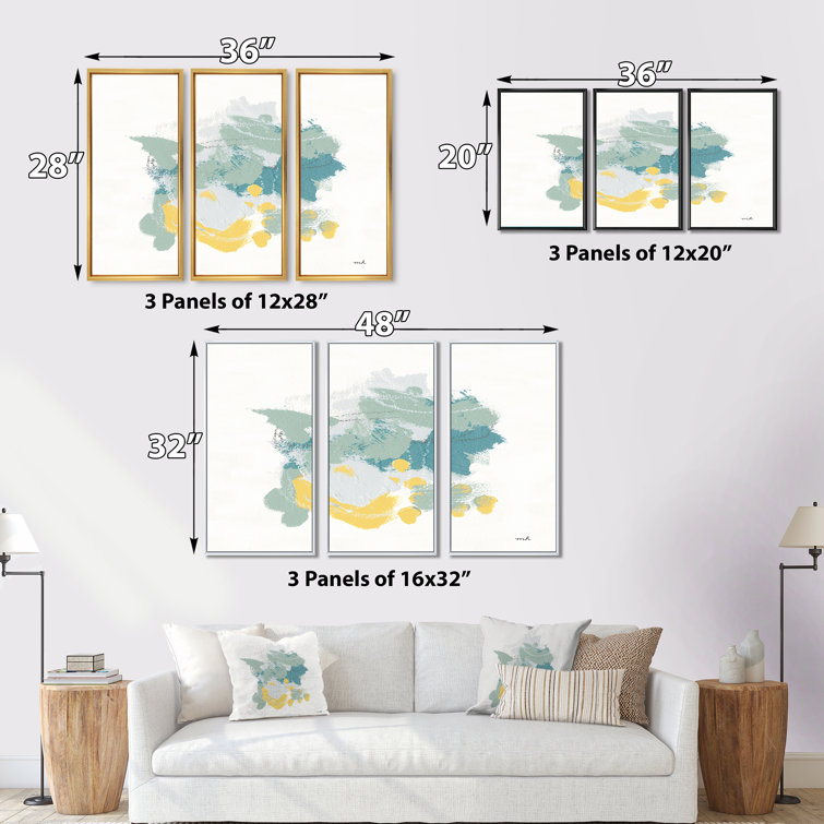 Designart Hopeful I Framed On Canvas 3 Pieces Print - Wayfair Canada