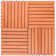 12" x 12" Wood Interlocking Deck Tile in Tan