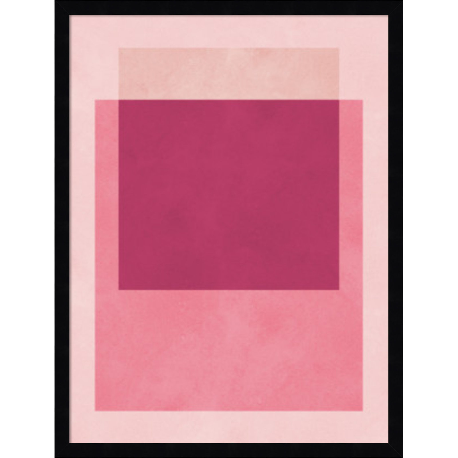 Overlapping geometry 12 by Norvin Wood Framed Wall Art Print, Black, 25" H x 19" W