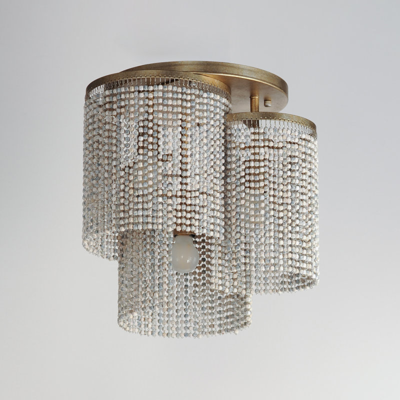 Ilowell Wood Semi Flush Mount