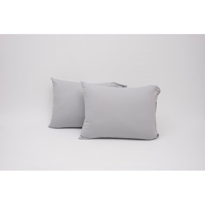 100% Cotton Jersey Knit Pillowcases, Gray, King Pillowcase