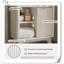 Armoire de salle de bain autoportante en bois massif