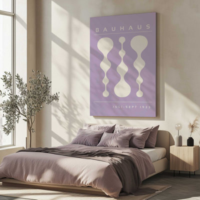 «Midnight Retro Bauhaus», reproduction sur toile encadrée