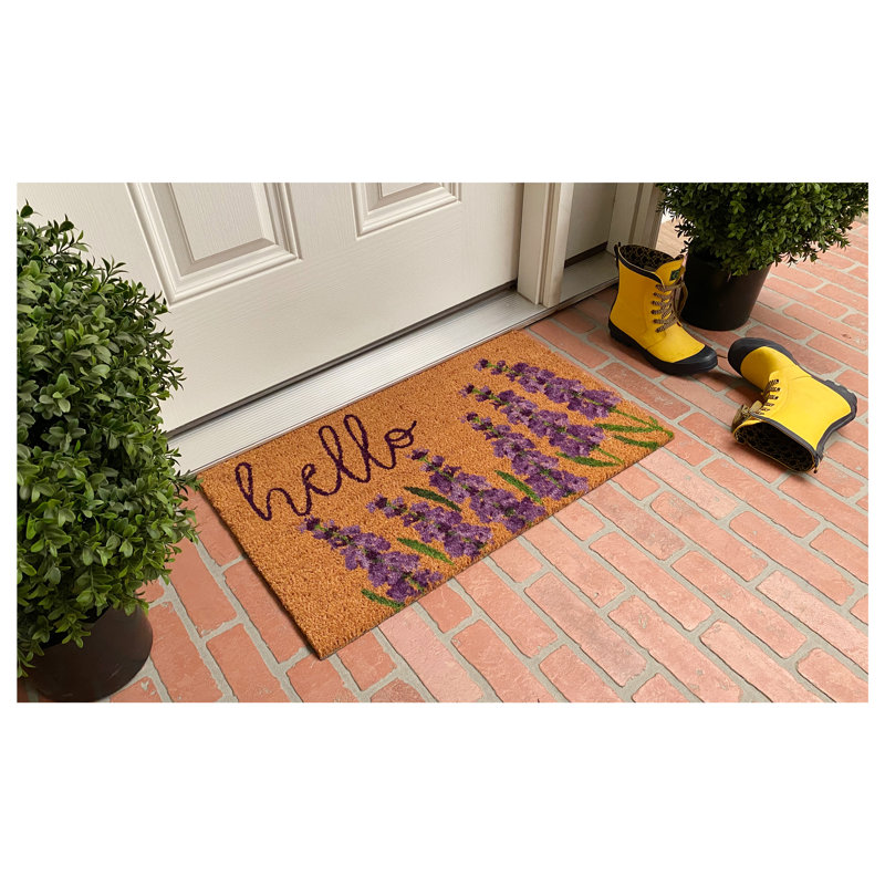 Vick Non-Slip Floral Outdoor Doormat