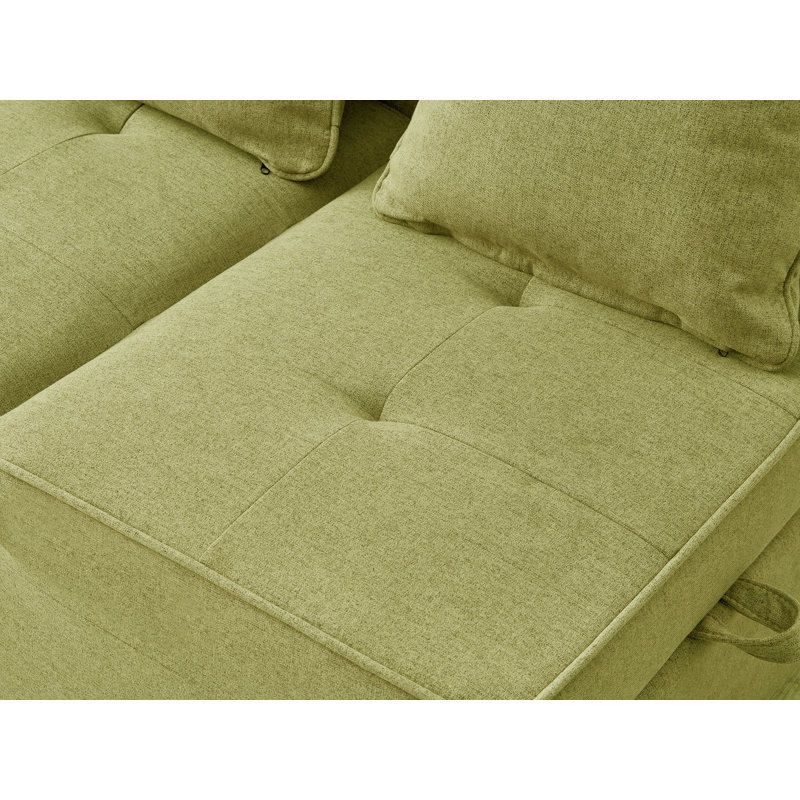 Chaise convertible 4 en 1, Polyester vert