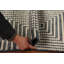 Tapis indien à motif géométrique 2x3