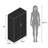 Locking Metal Storage Cabinet with Adjustable Shelf, Folding Locker for Home Office, Garage, or School Use-1672819239