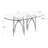 Grandeur Tempered Glass Dining Set-798797420-798797418