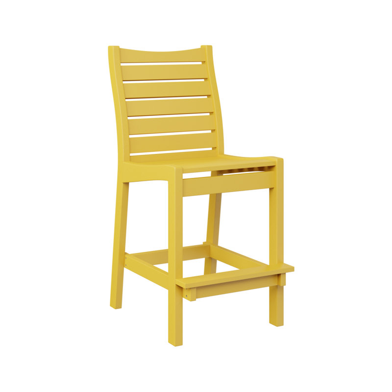 Chaise d'extérieur Bristol, 26.5", Jaune soleil levant