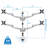 Mount-It! Quad Monitor Desk Mount, Full Motion Monitor Arms for 4 Computer Displays, Aluminum Mount