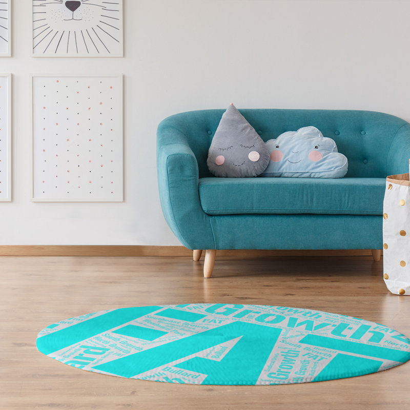 Chenille Indoor Rug, Round 5'