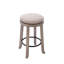 Sefedin 25.6" Swivel Upholstered Seat Solid Wood Counter Stool with Metal Footrest, Backless Counter Height Bar Stool-374828354