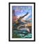 Cleland «Everglades» - collage 3D, art mural l 24 po x H 36 po, encadré