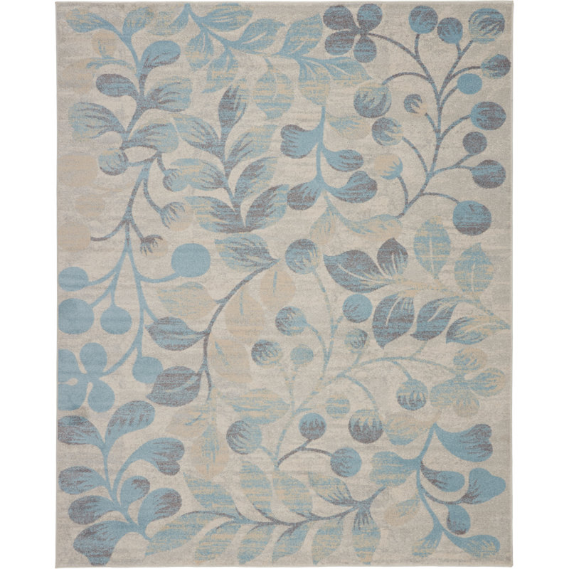 Yahara Floral Indoor Rug, Rectangle 8' x 10'