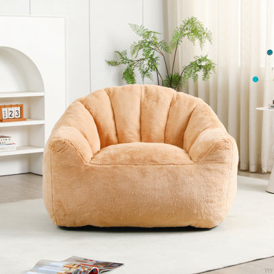 Bean Bag Chair, Bean Bag Sofa Chair With Armrests Stuffed High-Density Foam, Lazy Sofa Comfy Chairs Beanbag Chair For Adults In Living Room,Bedroom Re by Latitude Run