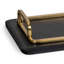 Greyson Leather Rectangle Tray Small (Natural Brass)-1679341871