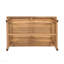 Table basse de patio rectangulaire en bois d'acacia, teck