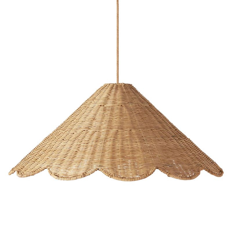 Luminaire suspendu Daisy Cone Rattan