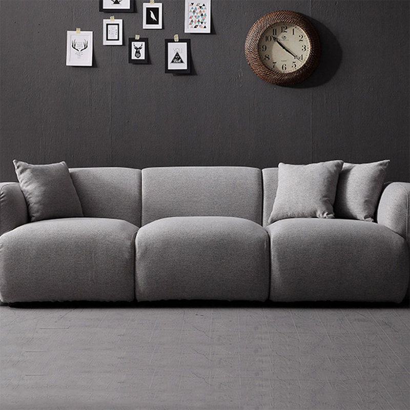 Coussin de canapé standard gris en coton et lin, 29.53"H*92.52"L*33.46"W