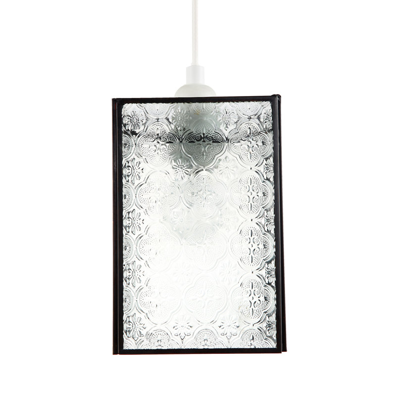 13cm Glass Rectangle Pendant Shade