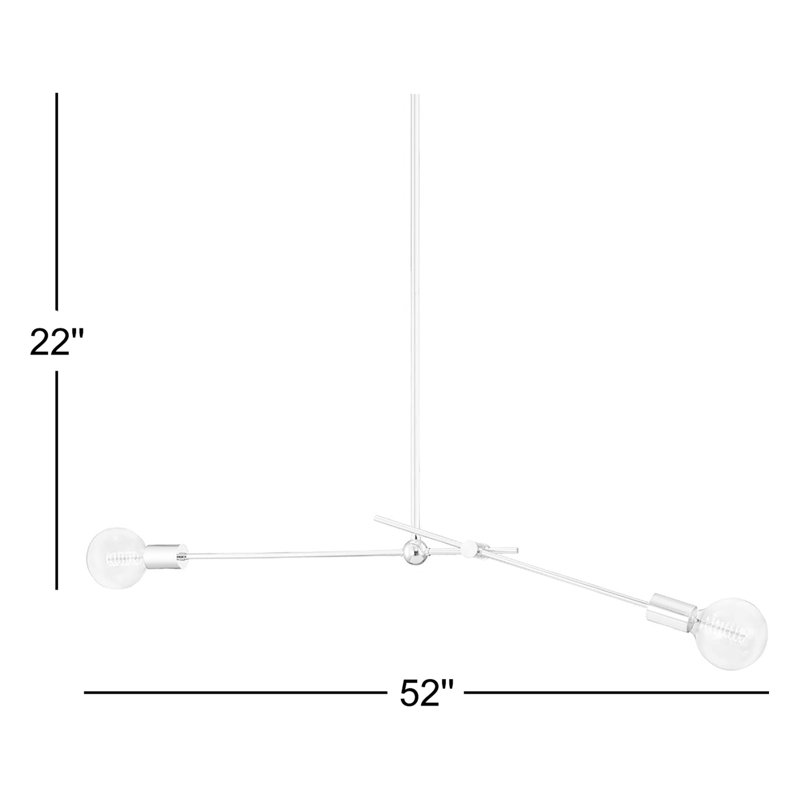 Crowmere 2 - Light Sputnik Pendant, Polished Nickel
