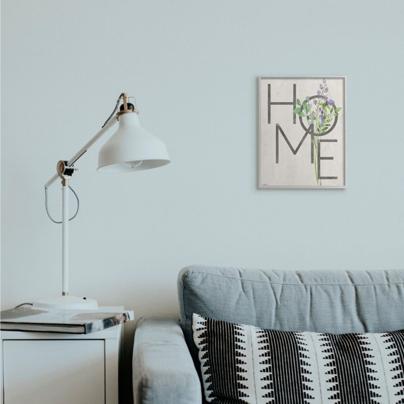 Rustic Home Text Purple Lavender par Kyra Brown-impression d’art graphique, Estampe numérique Farmhouse