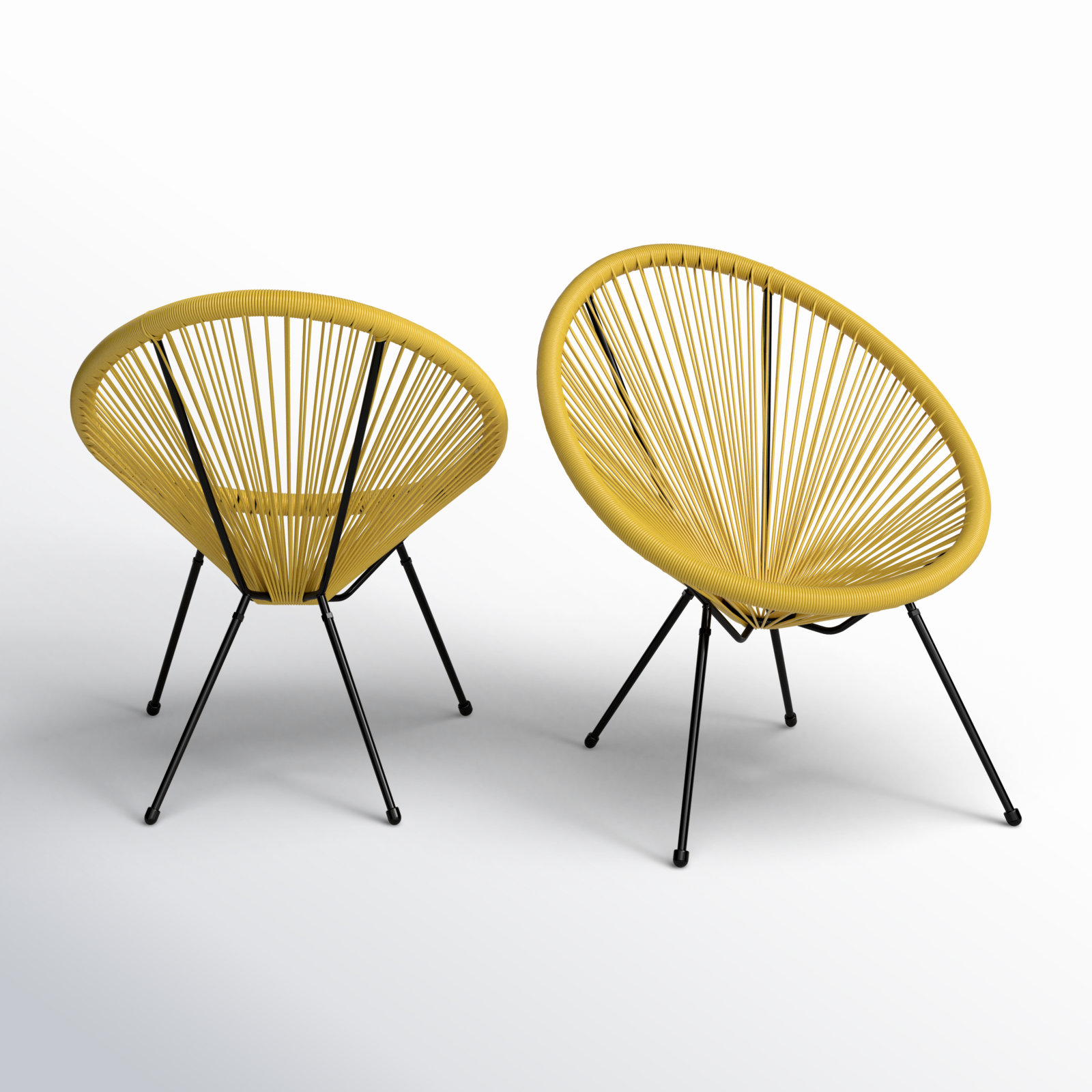 Patio Lounge Chair, Yellow