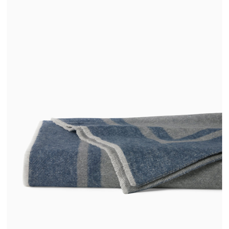 Viletta Quilted Throw Blanket, Navy/Lunar