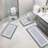 4 Piece Soft Absorbent Microfiber Bath Rug Set with Non-Slip Backing (Set of 4)-382159405