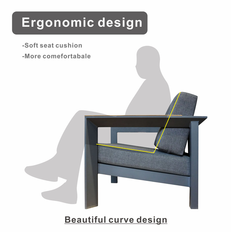 Caggiano 7 Piece Sectional Seating Group with Cushions