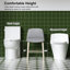 Toilette économiseur d'eau 1,28 po, conception allongée et confortable, siège, chasse d'eau de 1000 grammes, blanc brillant 003S, appareil de salle de bain au sol, hauteur latérale, score de chasse d'eau, fixation brillante