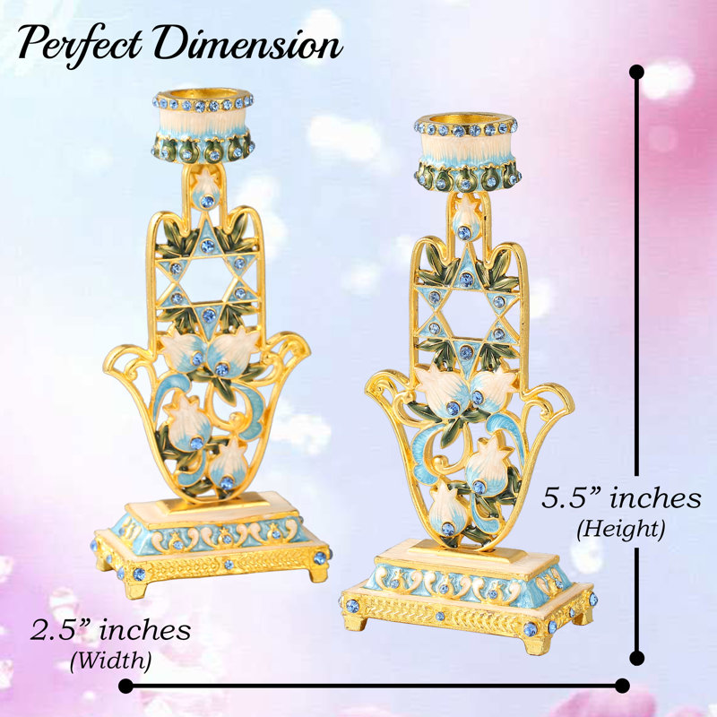 5.5'' H Crystal Tabletop Candlestick
