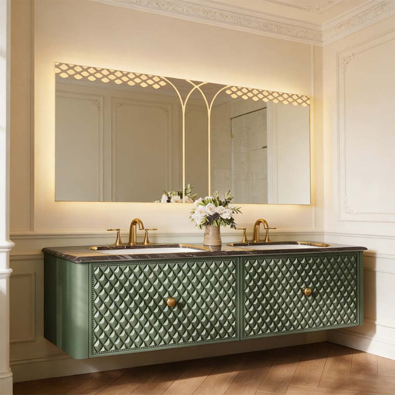Meuble-lavabo français de style rétro