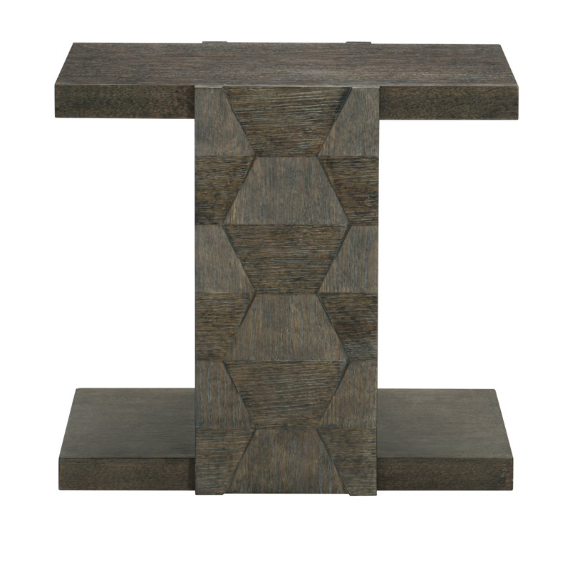 Linea Floor Shelf End Table with Storage
