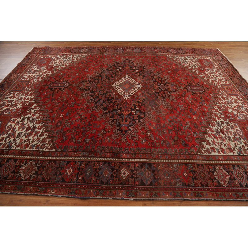 Tapis géométrique rétro 10 x 12