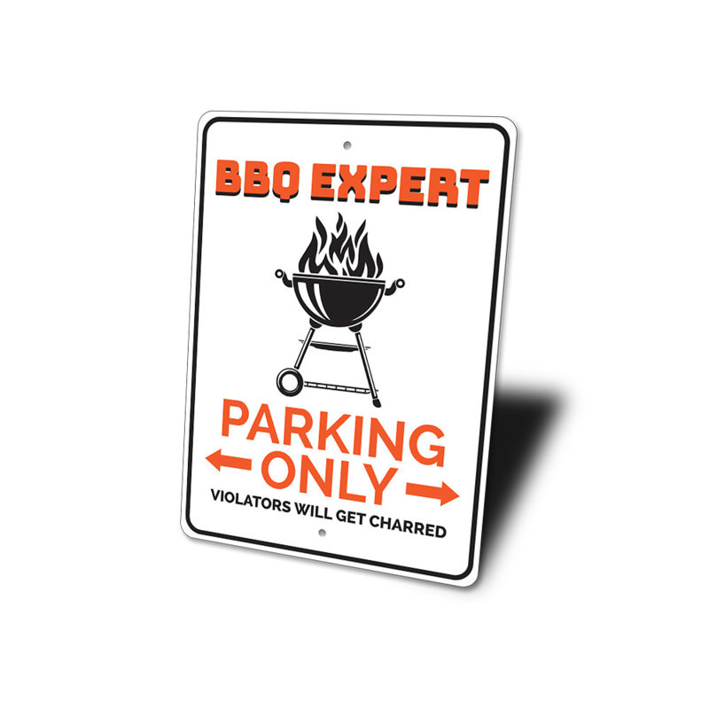 Enseigne de barbecue BBQ Expert, H 14 po x l 10 po x P 0,04 po