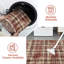 Tapis moderne lavable à la machine Gingham-297023881