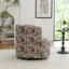 Fauteuil demi-tonneau pivotant rembourré Bryonie