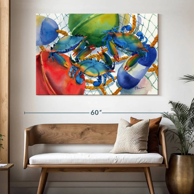 Brampt Crabs And Floats, 34" H x 51" W