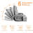 Trule Folding Lazy Sofa Floor Chair Sofa Lounger Bed with Armrests and Pillow-1983384795